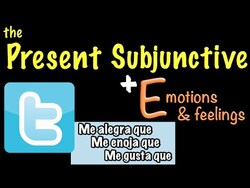 Spanish Present Subjunctive with Emotions & feelings (E) Instructional Video