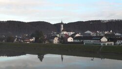 CLEAN : Images of former Pope Benedict XVI's Bavaria hometown, Marktl News Clip