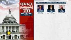 U.S. Senate: Advances Plan To End Shutdown, Eight Democrats Vote With Republicans News Clip