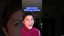 IELTS Idiom: get cold feet 🐾🧑‍🎄 #shorts Instructional Video