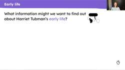 Researching Harriet Tubman in preparation for writing a biography Instructional Video
