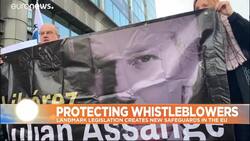 Whistleblowers across Europe now have more protection, but Assange divides opinion News Clip