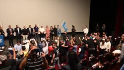 CLEAN : Far-right Jewish Power's Itamar Ben Gvir holds campaign rally in Jerusalem News Clip