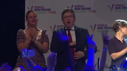 CLEAN : French poll results show "electoral failure" of Macron government, says leftist leader Melenchon News Clip