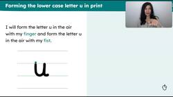 Formation of u, y and j Instructional Video