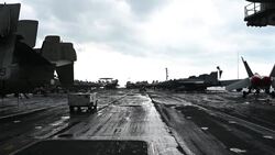 CLEAN : Inside the USS Harry Truman aircraft carrier while docked in Croatia News Clip