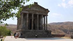 Armenia, Garni Greek temple Stock Footage