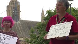 Protesters gather over plans to cut local radio stations News Clip