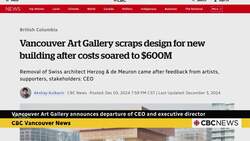 Vancouver Art Gallery parts ways with CEO News Clip