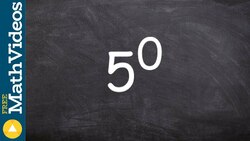 Learn how to evaluate an expression raised to the zero power Instructional Video