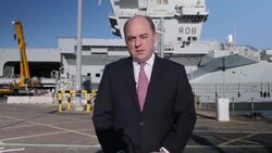 Ben Wallace MP interview on deployment of HMS Queen Elizabeth News Clip