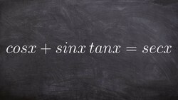 How to verify an identity by combining terms Instructional Video