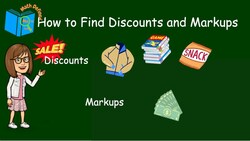 How to Find Discounts and Markups Using the Percent Equation | 7.RP.3 .2 Instructional Video