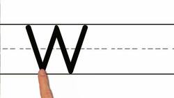 Writing Wally Whale's W Instructional Video