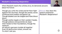 'Macbeth': an exploration of Act 4, Scenes 1 to 3 Instructional Video