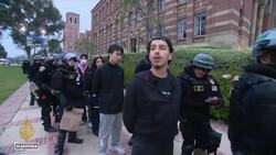California University protests: Police surround group of demonstrators News Clip