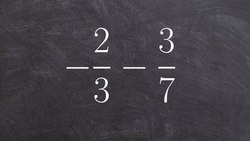 Easy way to subtract two fractions with unlike denominators to determine the difference Instructional Video