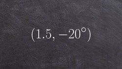 Rewrite a point in polar form to rectangular form Instructional Video