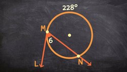 How to determine the angle of an inscribed angle of a tangent and secant line Instructional Video