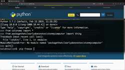 Python for Everybody: The Ultimate Python 3 Bootcamp - Seeing Installed Packages Instructional Video