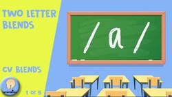 Two Letter Blends "a" | CV Blends | Early Phonics | 1/5 Instructional Video