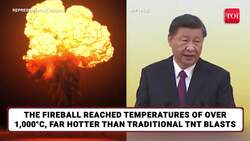China 'SPOOKS' Trump With Own Non-Nuclear Hydrogen Bomb 15x Stronger Than TNT Amid Tariff War News Clip