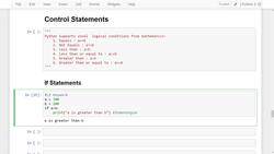 Deep Learning - Crash Course 2023 - Control Statements Python if…else Instructional Video