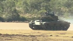 CLEAN : Taiwan army conducts military drill ahead of Lunar New Year holidays News Clip