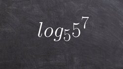 How to evaluate a logarithm when it is raised to a power without a calculator Instructional Video