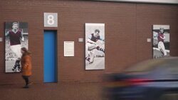 UK: Empty Burnley FC Turf Moor Stadium. News Clip