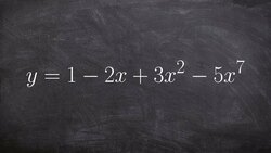 Finding end behavior of a polynomial not in standard form Instructional Video