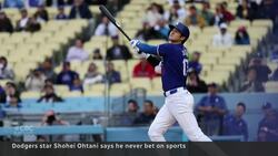 Baseball star Shohei Ohtani says he's the victim in gambling scandal News Clip