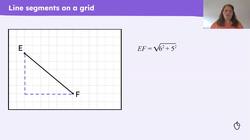 Calculating the length of a line segment Instructional Video