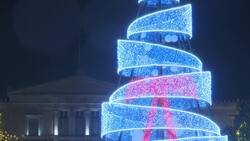 Revellers defy rain to see in 2019 in Athens Instructional Video