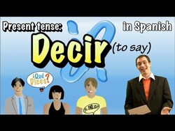 01064 Spanish Lesson - Present Tense - Decir Instructional Video