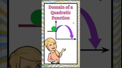 Interpret the Domain of a Quadratic Function | HS.F-IF.B.5 Instructional Video