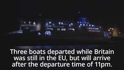 Ferries leave Calais heading for post-Brexit Britain News Clip