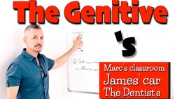 Lesson on the English GENITIVE (John's house - James' car) Instructional Video