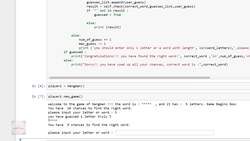 Deep Learning - Computer Vision for Beginners Using PyTorch - Mini Project - Hangman Instructional Video