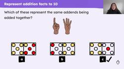 Represent addition and subtraction facts within 10 Instructional Video