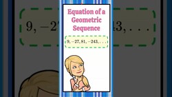 Write an Equation of a Geometric Sequence HS.F-LE.A.2 Instructional Video