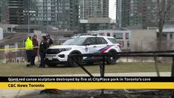 Iconic Toronto red canoe sculpture destroyed in fire News Clip