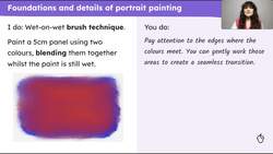 Painting: finalising a facial expression painting Instructional Video