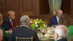 Donald Trump and Micheal Martin attend the Friends of Ireland luncheon News Clip