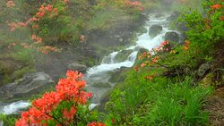 Chatsubomigoke Park at Nakanojo, Gunma, Japan Stock Footage
