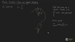 Math Puzzle - Area of N sided shape Instructional Video