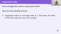 Planning a persuasive letter Instructional Video
