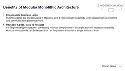 Design Microservices Architecture with Patterns and Principles - Benefits of Modular Monolithic Architecture Instructional Video