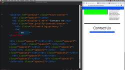 Modern Web Design with HTML5, CSS3, and JavaScript - Creating a Custom Bootstrap Contact Form Using Bootstrap Form Styling Classes Instructional Video