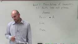 How do we label a point line and plane Instructional Video